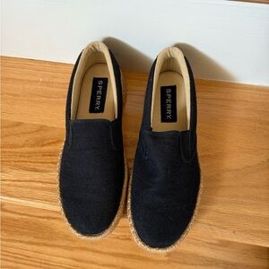 Sperry Men's Black Slip-On Loafers